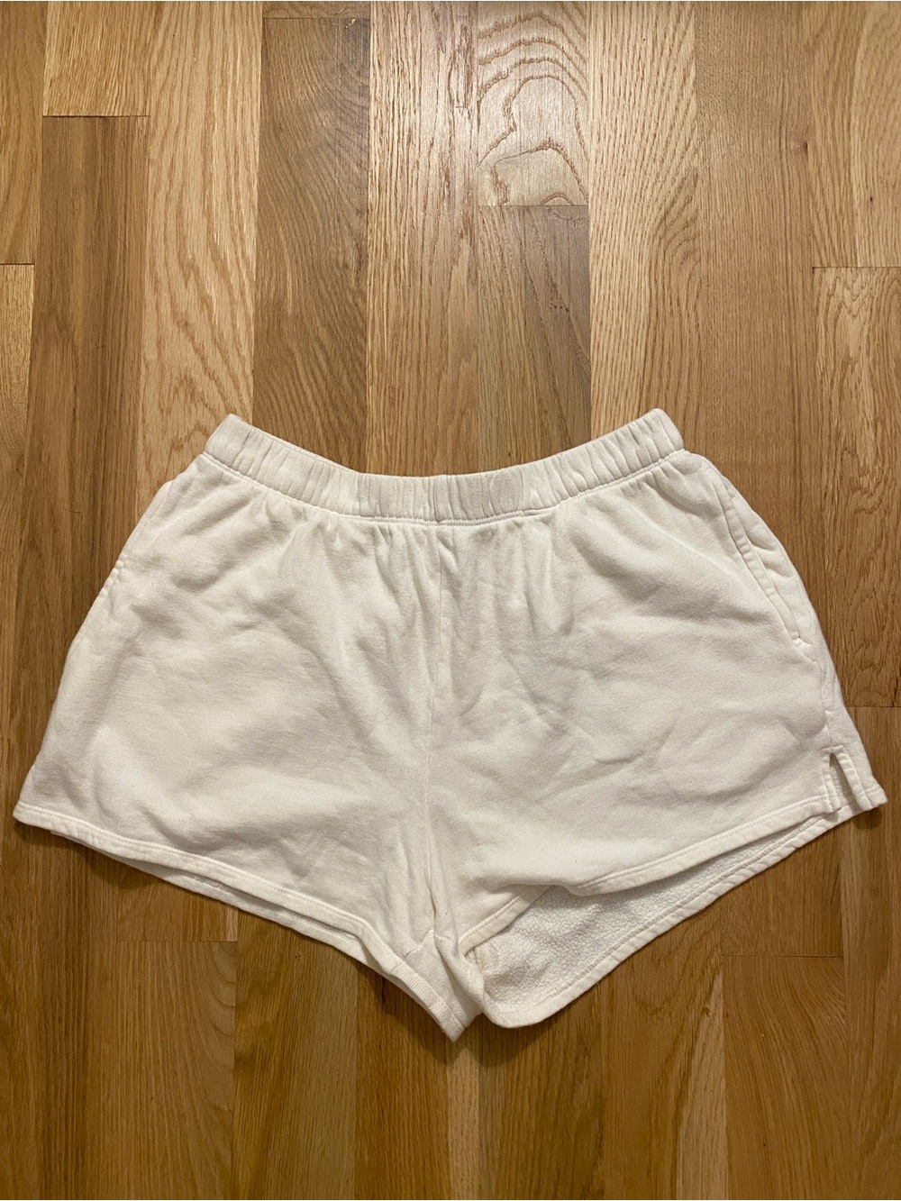 emory park Cream Terry Athletic Shorts